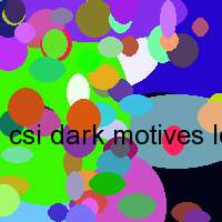 csi dark motives losungen